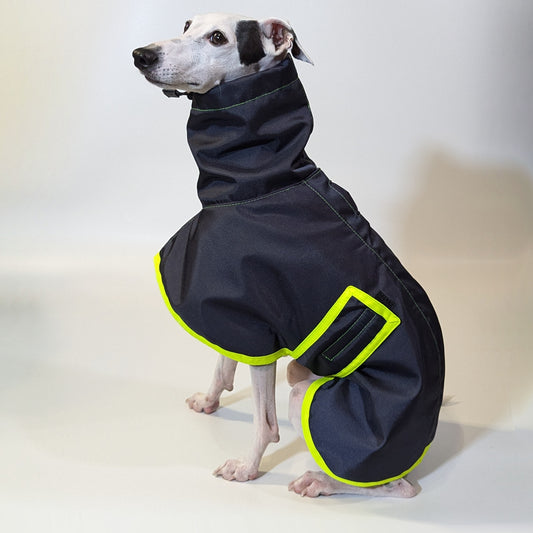 Whippet | Waterproof Coat - Tempest Blue/Lime