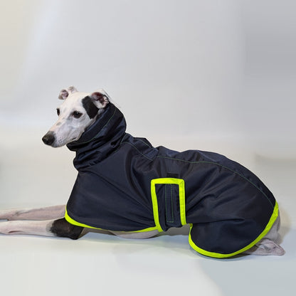 Whippet | Waterproof Coat - Tempest Blue/Lime